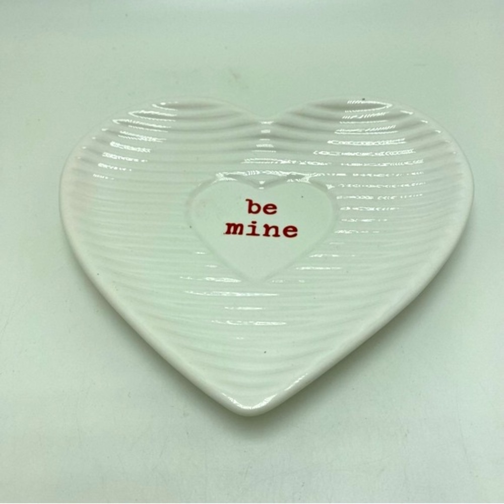 Sheffield Home White Heart Shaped Tidbit Dish